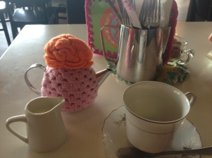 Cute teapot cosies.